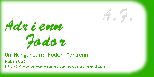 adrienn fodor business card